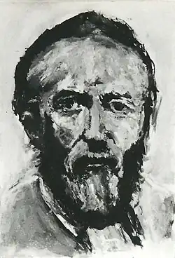 Theodor Storm, 1980 drawing, pastel chalk on paper, 30 × 21&nbsp;cm