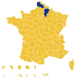 First-place candidate by department