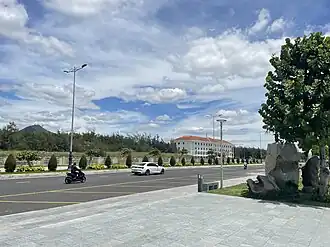Street in Tuy Hòa viewed from Nghinh Phong tower