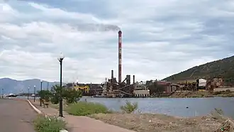 Nickel smelting factory in Larymna.