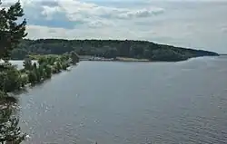 Reshemka river mouth and the Volga River