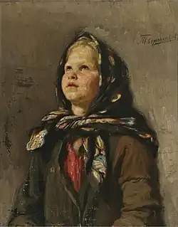 Girl with a scarf