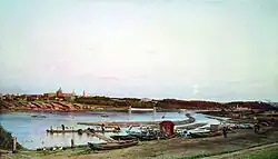 Moscow. View of Golitsyn Hospital&nbsp;[ru] and Neskuchnoye&nbsp;[ru] in 1879.