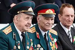 Belarusian veterans during Victory Day in 2017.