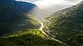 View of the confluence of the rivers Tara and Piva and the formation of the river Drina.