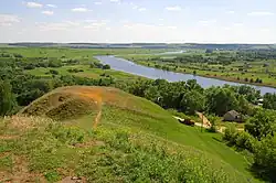 Pronsk Fort, and view to the Proni River, Pronsky District