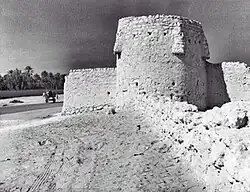 An old historical castle in the city of Jafr Al-Ahsa