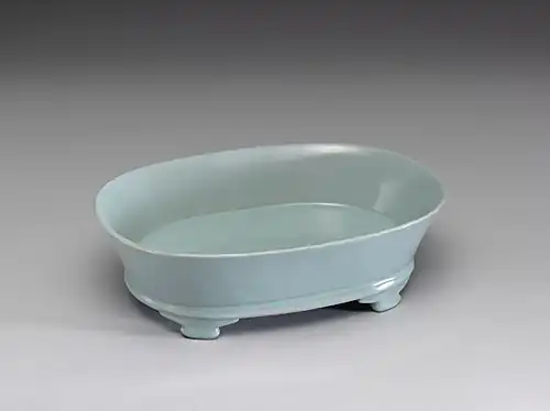 The Narcissus Basin with Light Bluish-green Glaze, Ru ware, c. 1086&nbsp;– c. 1106