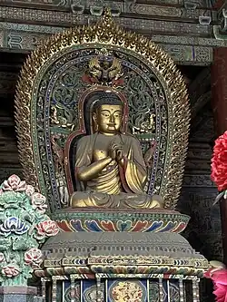 Ming dynasty (1368-1644) statue of Vairocana in Huayan Temple in Datong, Shanxi, China