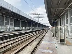 Platform prior to opening