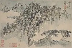 Shitao, Searching for Immortals, ink and light color on paper, 17th century, China. The collection of the Metropolitan Museum of Art.