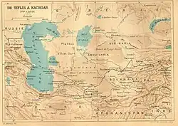 De Tiflis à Kachgar, first map