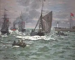 The Entrance to the Port of Le Havre 1870