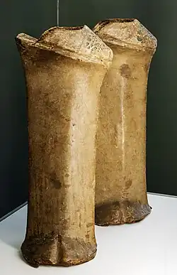 These Venetian chopine models dating from 1500 to 1600 are on display at the Museo Correr Venice.