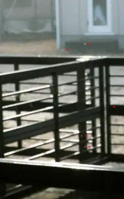 Temperature was -2&nbsp;°C, relative humidity was almost 100%. These photos captured only the glittering particles.