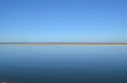 Distant view of Kyllakh from the Lena River
