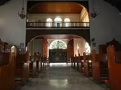 Rear view of the interior