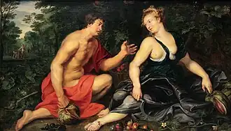 Vertumnus and Pomona by Peter Paul Rubens, 1617–1619, private collection in Madrid.