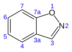 Skeletal formula with numbering convention