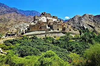 Thee Ain village located in Al Bahah Province