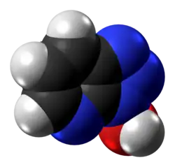 Space-filling model of the HOAt molecule