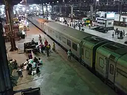 12010 Shatabdi Express at Mumbai Central station