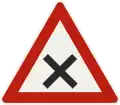 136 – Crossroads (with priority to the right) (formerly used )