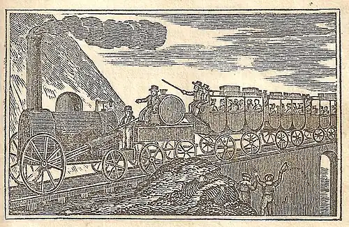 This illustration appears in a book printed in 1835, the year the viaduct opened.