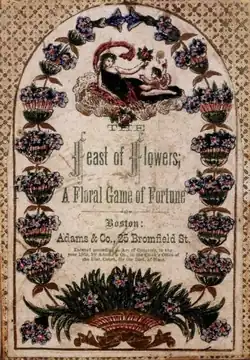 "Feast of Flowers, a Floral Game of Fortune," 1869 (New York Historical Society)[6]