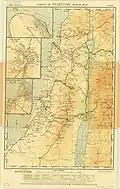 1933 Motor map of Palestine, 1:500,000