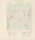 Map of telecommunications in the Congo, 1955