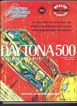 1963 Daytona 500 program cover