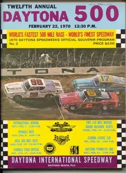 1970 Daytona 500 program cover