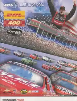 The 2004 DHL 400 program cover.