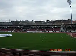 View of the old Auestadian grandstand from 2008