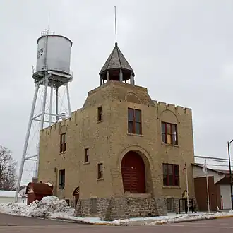 Gibbon Village Hall, built in 1895, is listed on the National Register of Historic Places.[1]
