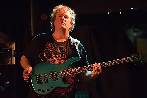 Hamm performing with the Carl Verheyen Band at Paradox in Tilburg (November 16, 2013)