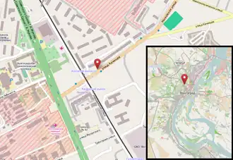 Location of the trolleybus bombing