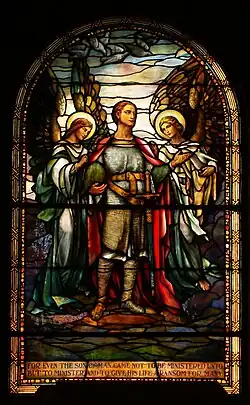 Stained-glass window in the Benedum mausoleum, Homewood Cemetery, Pittsburgh, Pennsylvania
