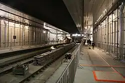 Northbound platform, January 2018.