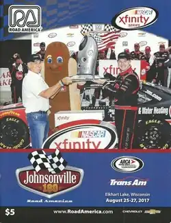 The 2017 Johnsonville 180 program cover.