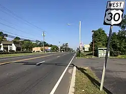 U.S. Route 30 westbound in Waterford Township