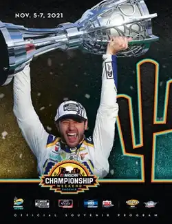 The race's program cover, featuring 2020 NASCAR Cup Series champion Chase Elliott.
