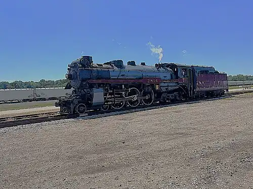 No. 2816 at the Railroading Heritage of Midwest America in Silvis, Illinois