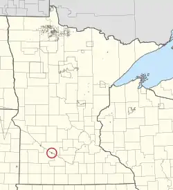 Location of the Lower Sioux Indian Community