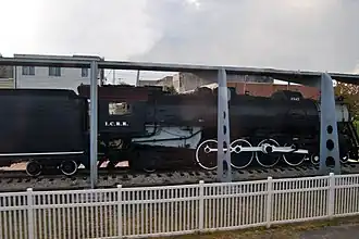 A Steam Locomotive on Display in McComb