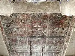 Fresco in the temple interior. Virupaksha temple