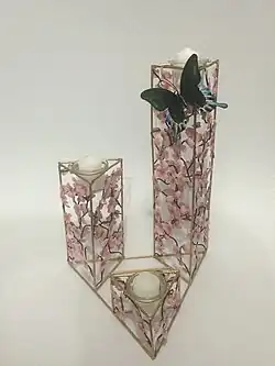 Candle holder inspired by the Philippine cherry blossom, balayong[299]