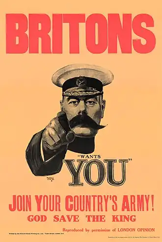 Britons Lord Kitchener wants you