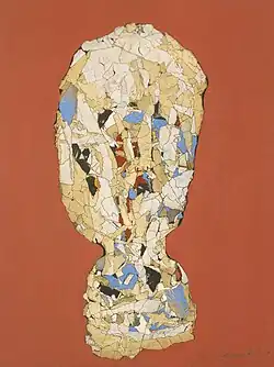 Head (1962), mixed media, 61 x 45